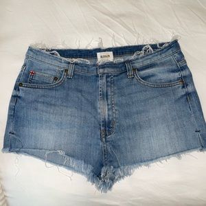 Hudson Frayed Denim Shorts
